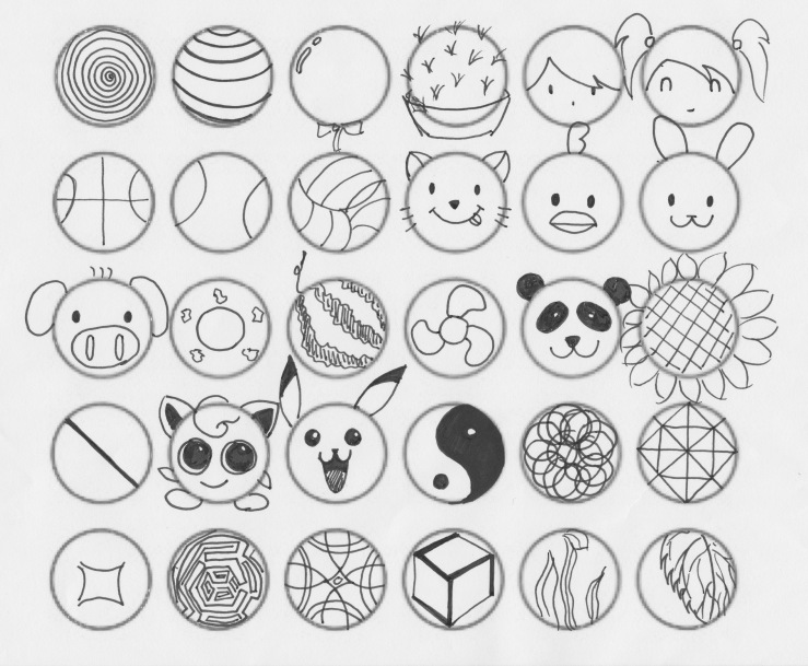 30 circles